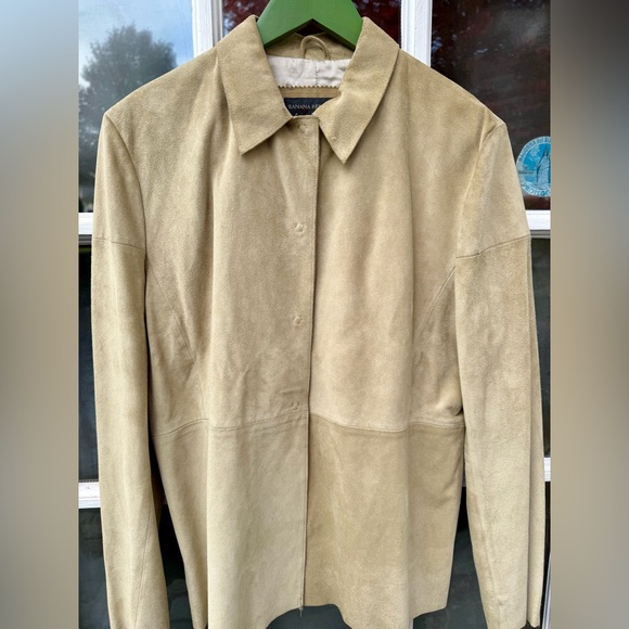 Banana Republic Suede Jacket sz L - Picture 8 of 13